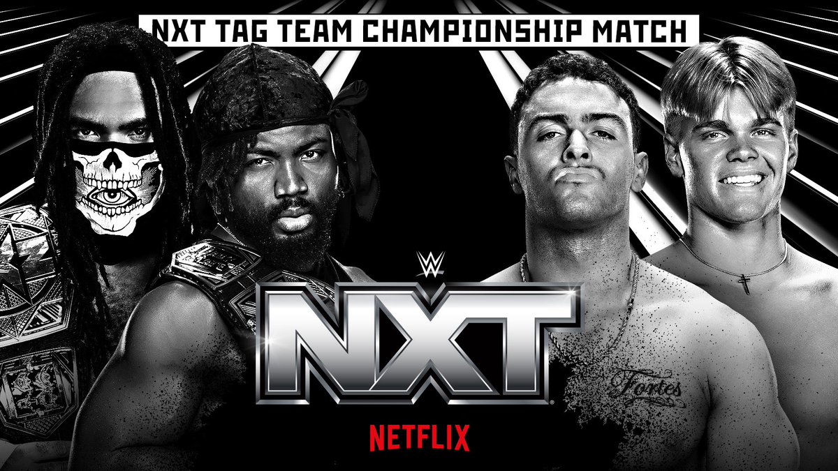 WWEIndia's tweet photo. Kal #WWENXT par:
🏆 Ethan Page vs. Myles Borne - #NATitle Match
🏆 DarkState vs. The Vanity Project - NXT Tag Team Titles Match
🏆 Jasper Troy vs. Elio LeFleur vs. Eli Knight - Speed Title Triple Threat Match
…and MORE! ⬇️ https://t.co/3Ovfagmm0w