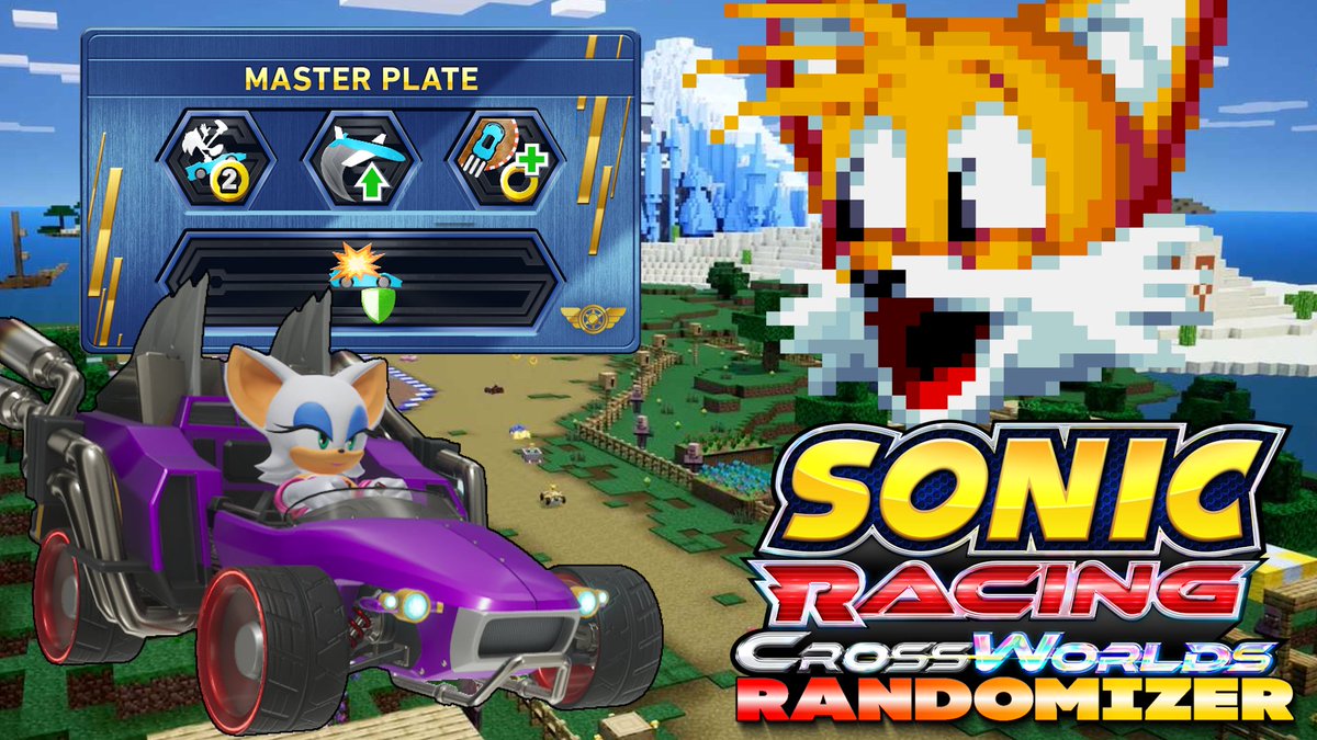 I'VE COME TO MAKE AN ANNOUNCEMENT TO ALL #sonicracingcrossworlds CREATORS! You're missing out on fun content by not playing with the randomizer! 
It runs on browser and requires no mods and can be used on console! I made a video with CodenameGamma explaining how it works!
🔗⬇