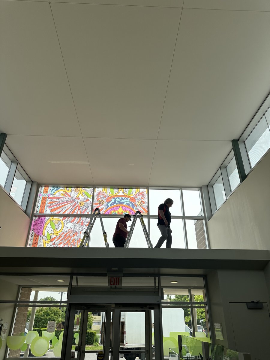 INPSGraphics's tweet photo. Songlines Mural Project — South London Community Centre, London, Ontario. ©Maisa Mreiwed Joy 2025
Decorative Window Film - printed and installed by INPS. #decorativewindowfilm #INPS #WindowFilmSolutions https://t.co/iHq4lRD2UL