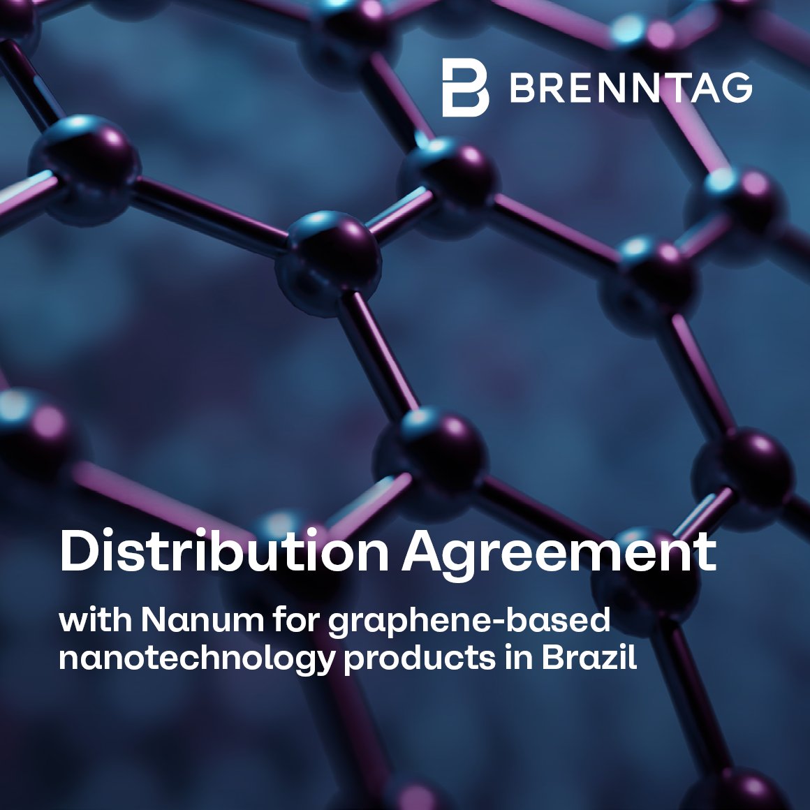 Brenntag's tweet image. Brenntag Specialties signs distribution agreement with Nanum for graphene-based nanotechnology products in Brazil. Learn more in our press release here: spkl.io/6019AvvYV 

#DistributionAgreement #Nanotechnology #MaterialScience