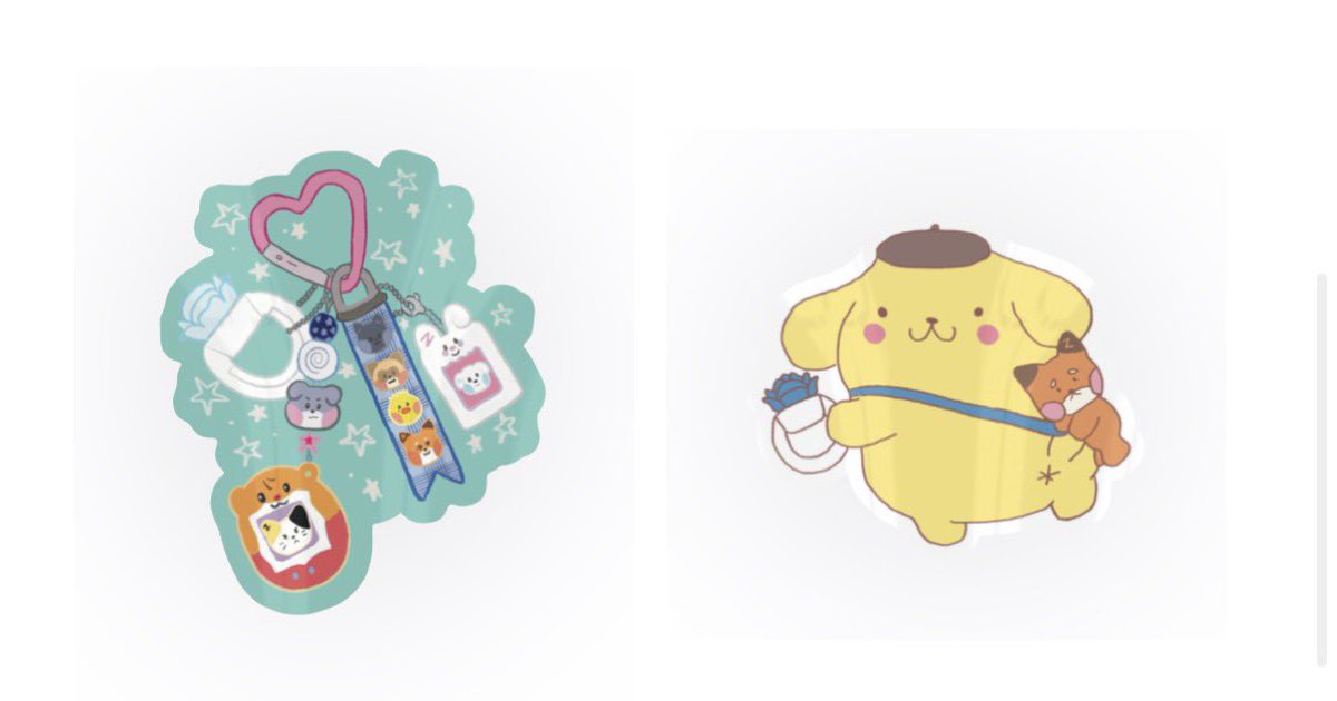 the plushies were taking way too long so i made stickers instead