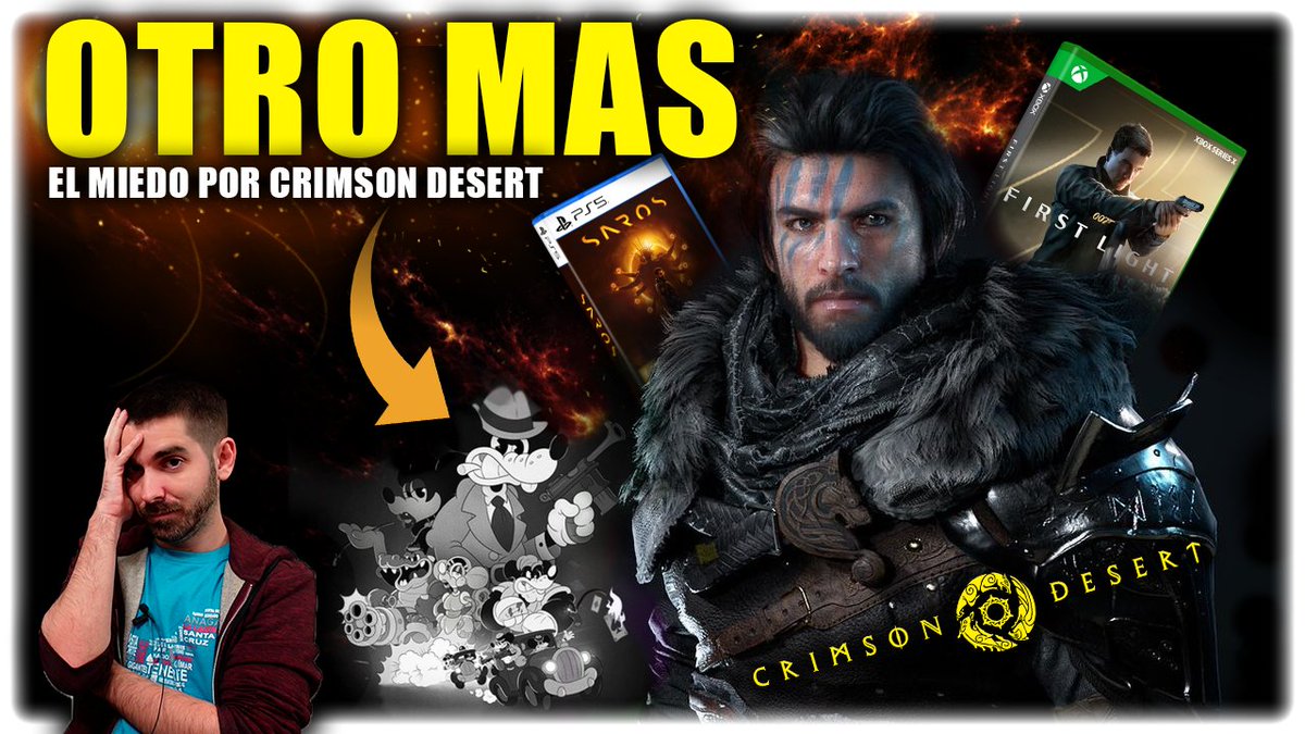 semonster66's tweet photo. ⚠️NUEVO VÍDEO⚠️
🎮 MIEDO por Crimson Desert: SE RETRASA otro mas | MOUSE y otros que abandonaron
-----------
✅ Vídeo: https://t.co/FdE9lELdJR
-----------
#Videojuegos #crimsondesert #Xbox #PS5 #steam #PC #MousePIForHire #saros #007firstlight #sont #GamePass #Microsoft #wow https://t.co/KEVr9Ng6DH