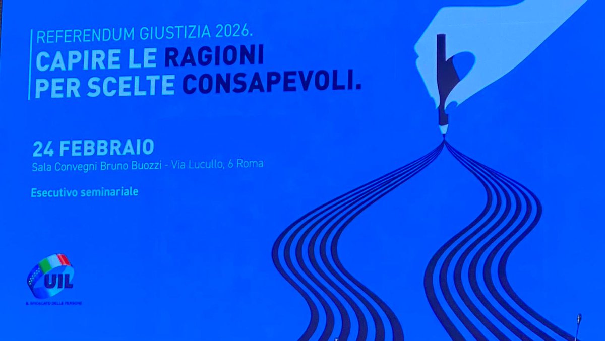 Oggi a Roma si è svolto l’Esecutivo Nazionale seminariale della UIL per approfondire il testo di Legge Costituzionale recante “norme in materia di ordinamento giurisdizionale e di istituzione della Corte disciplinare”, oggetto di referendum nei giorni 22 e 23 marzo.
