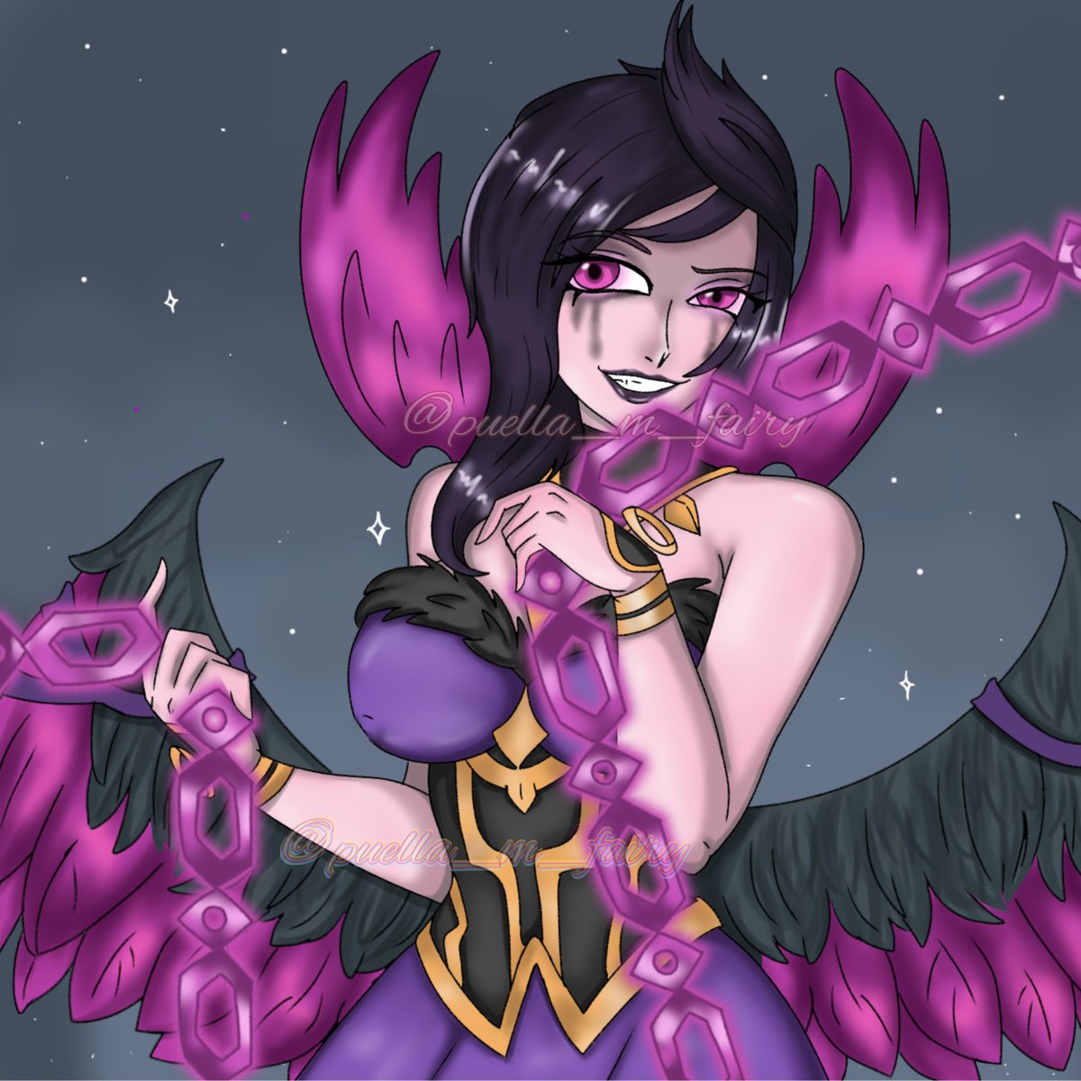 An old #morgana drawing I had.
#leagueoflegends #fanart #runeterra #leagueoflegendsfanart