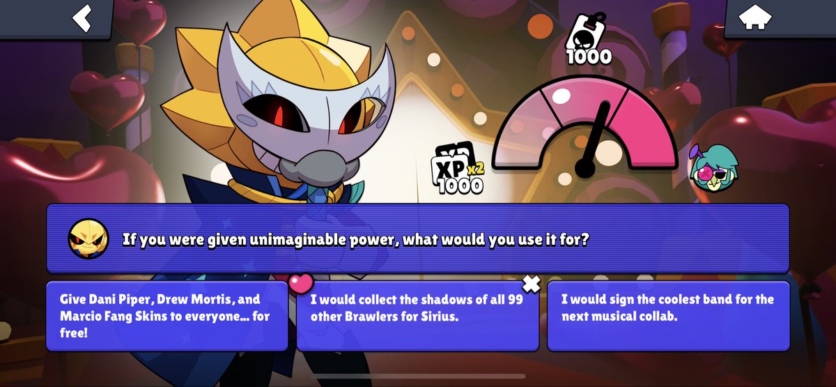 JosephHomie's tweet photo. Finished the last date #Brawlentines https://t.co/UF1w3c7I33