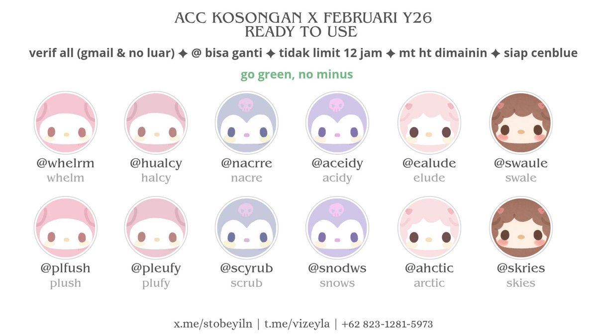 viz 🌟 sell acc akun kosongan X tweet media