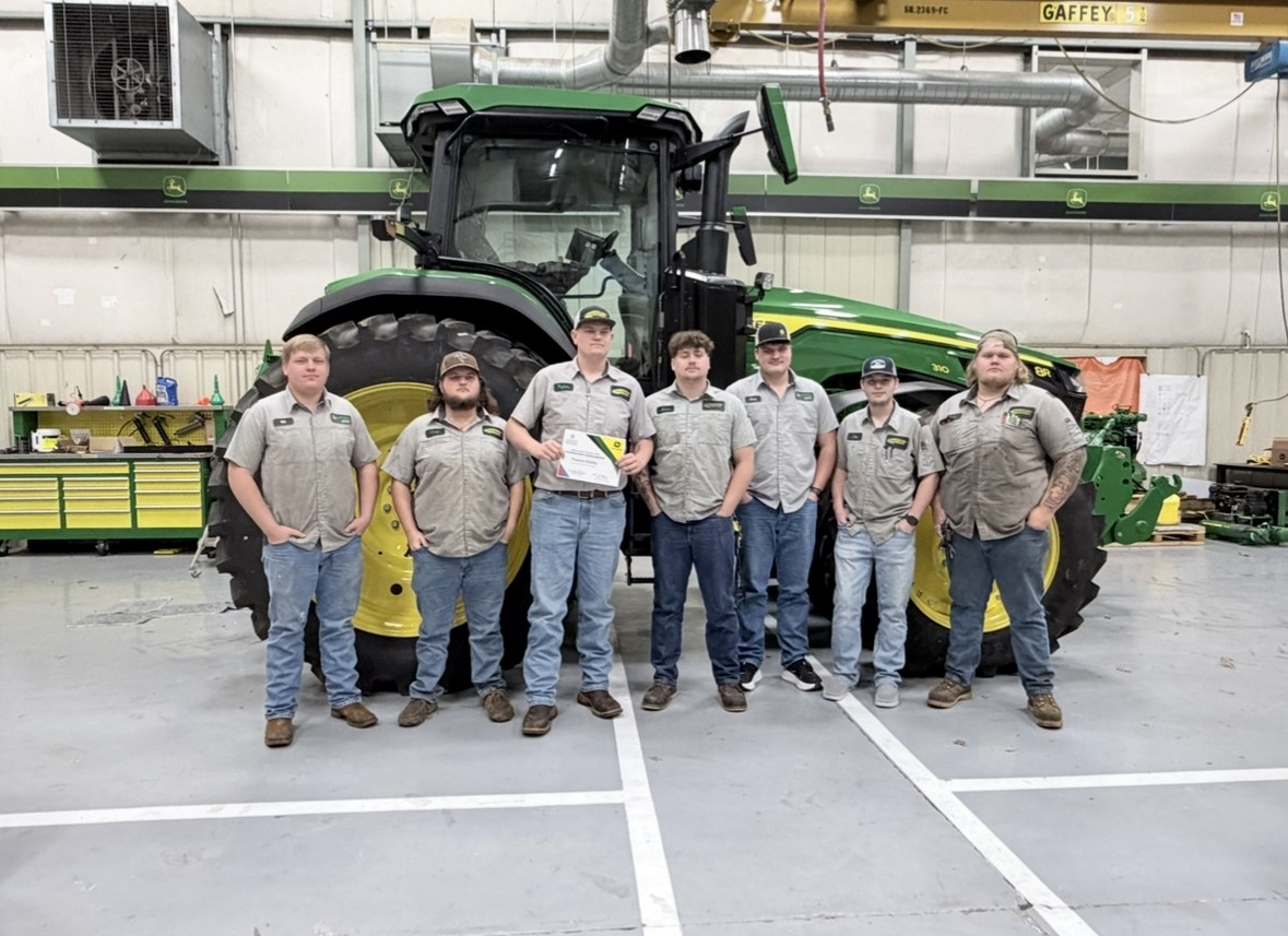 We are proud to announce that several students in our John Deere Agriculture Equipment Technology program have been awarded John Deere TECH scholarships! 

These funds will help our students with the tools they need to hit the ground running as technicians.