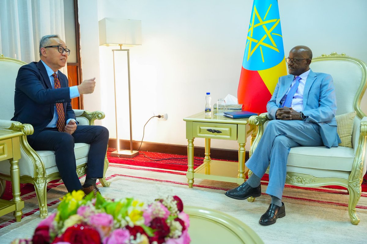SMHaderaAbera's tweet photo. This afternoon, I held a meeting with Guang Cong, the United Nations Special Envoy for the Horn of Africa. We discussed regional peace and security, current stabilization initiatives, and the vital role of coordinated multilateral engagement in promoting sustainable development throughout the Horn.
Ethiopia reaffirms its commitment to working constructively with the United Nations and regional partners to advance enduring peace and shared prosperity.