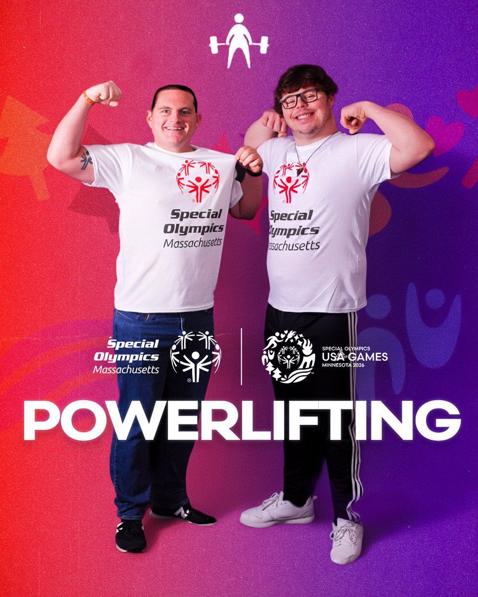 SpOlympicsMA's tweet photo. Meet the Team Massachusetts Powerlifting Team! ๐๏ธ
This team is raising the bar and bringing the muscles to Minnesota! ๐ช
#SpecialOlympicsMA #ChooseToInclude #USAGames https://t.co/Bcd1oJ32O3