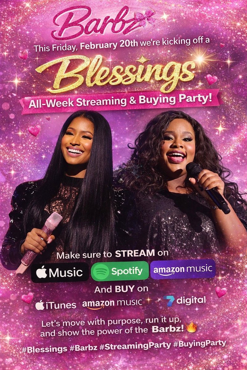 onikafanonly's tweet image. This...

But today it's Pink Friday: Roman Reloaded/ The ReUp Tuesday‼️🥳

🙌🏾 #Blessings 🙌🏾
linktr.ee/blessingsnicki…

🎨🫟 #PFRRR 👄🫦
linktr.ee/pfromanreloade…

💞 #PF2 💕
linktr.ee/pinkfriday2nic…