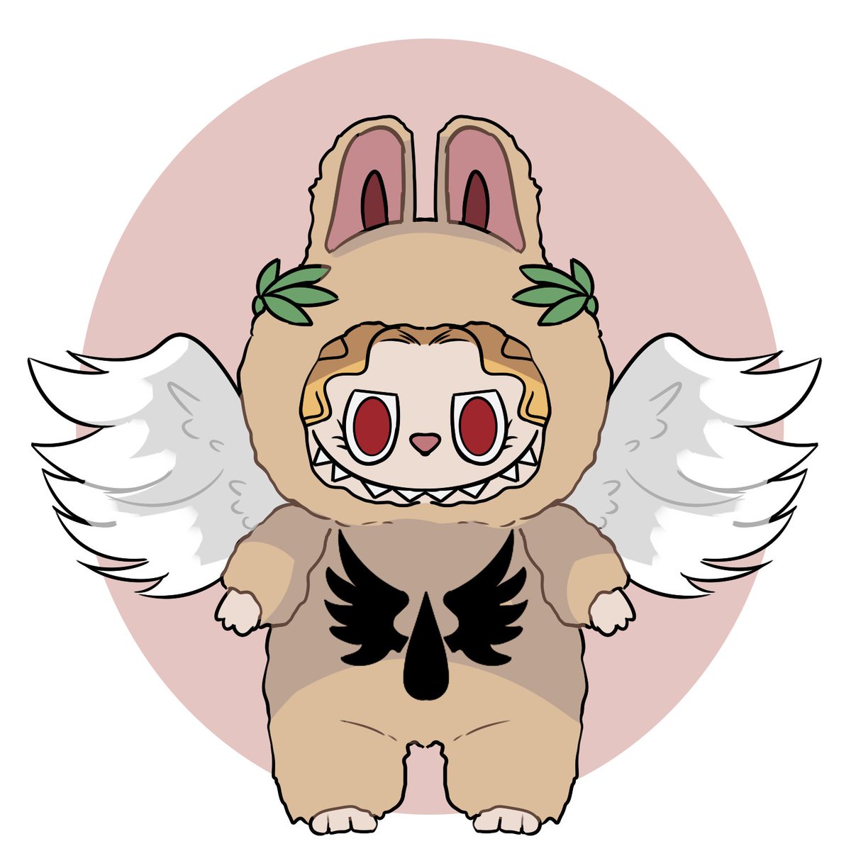 I celebrated finished a commission by doodling this b4 sleep. Ok thank you.

#wh40k #labubu :3