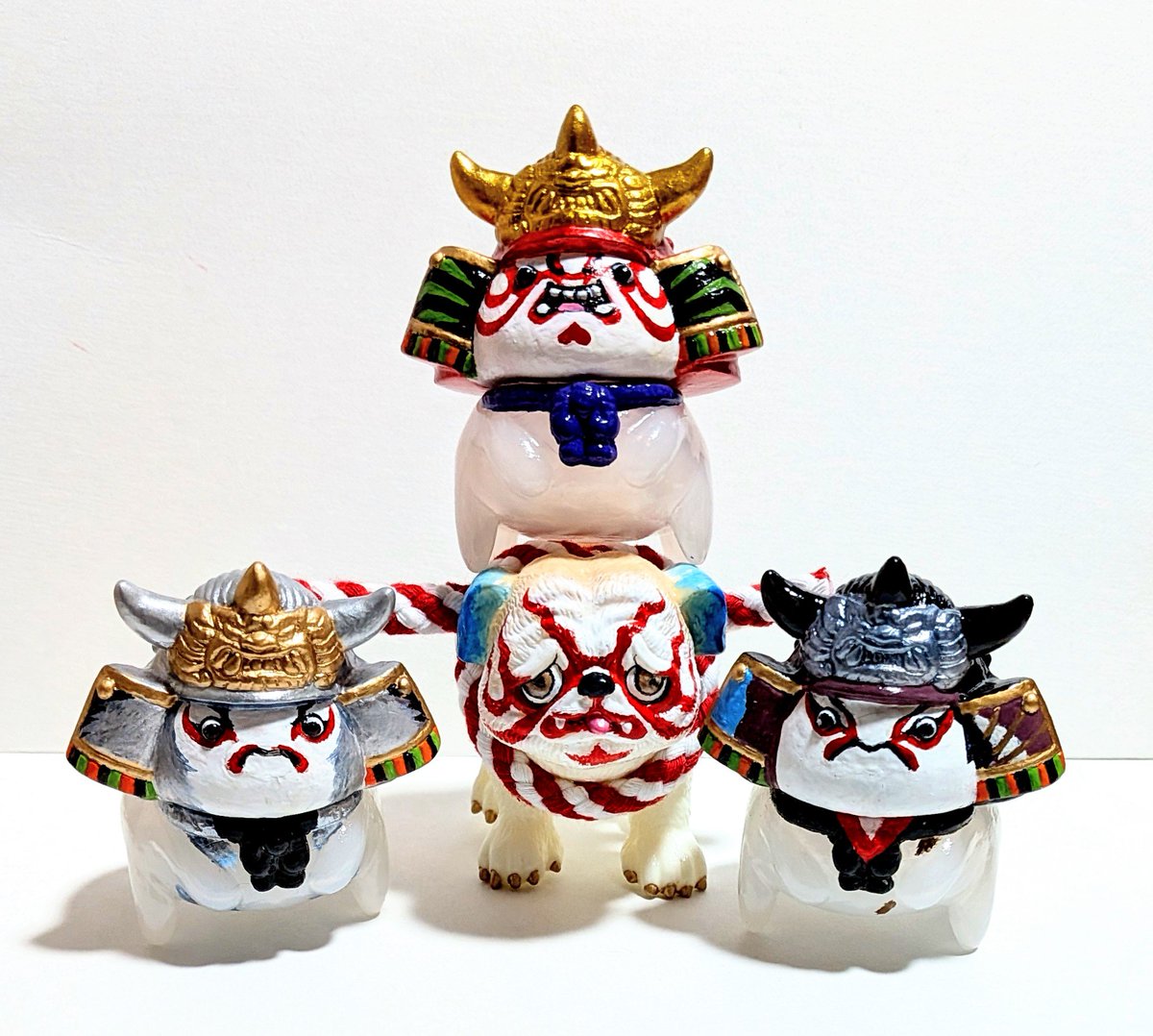 あきぱぐさんのパグ獣をカスタムペイントさせていただいた「隈取りパグ