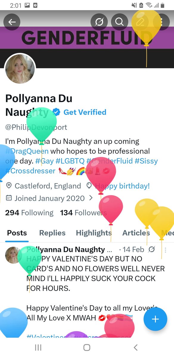 PhilipDevonport's tweet photo. HAPPY BIRTHDAY TO ME.

It's a Happy Birthday to me I've reached the grand old age of 48,
But if you're going to get naked for me I really cannot wait.

MWAH X 💋❤🏳️‍🌈🏳️‍⚧️

#ItsMyBirthdayToday  #48YearsYoung #crossdresser #mtftransgender #transgender #maletofemale #milf https://t.co/pJr26asHwl