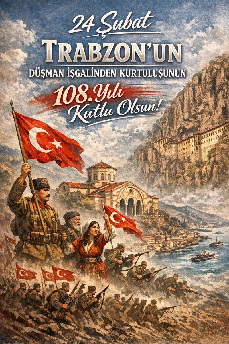 Trabzon'un Kurtuluşunun 108. yılı kutlu olsun.