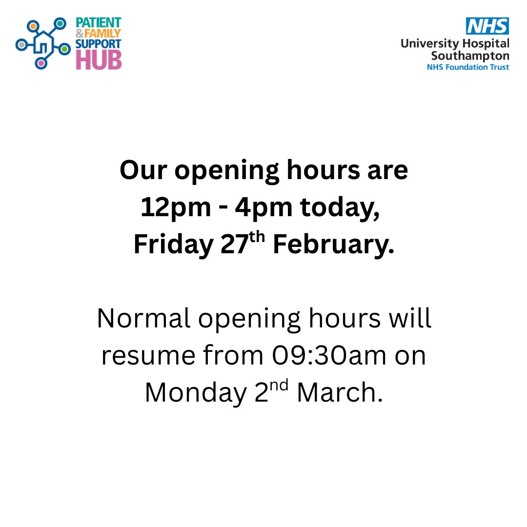 UHS Patient and Family Support Hub tweet media