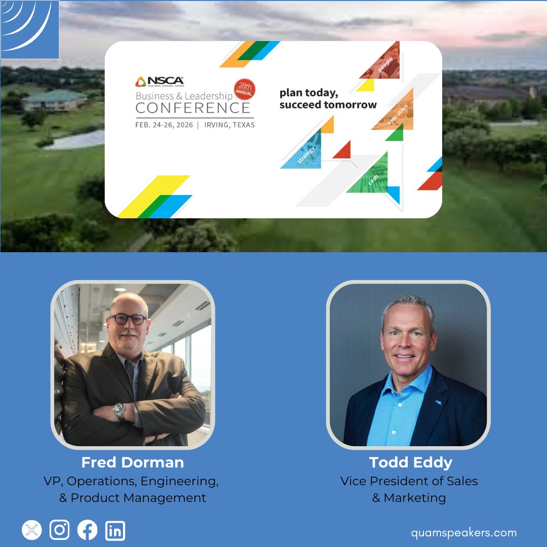 QuamNichols's tweet image. Kicking off the first day of the @NSCA_systems BLS. Be sure to meet up with our Todd Eddy &amp;amp; Fred Dorman at the event.

#KnowQuam #QuamSpeakers #QuamLoudspeakers