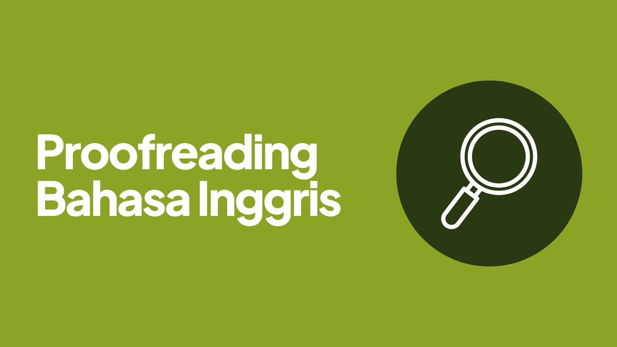 Buat yang baru follow akun ini, ini daftar materi, program, dan layanan My English:

12 English Tenses
myenglish.id/indeks/12-engl…

Daily Vocabulary
myenglish.id/daily-vocabula…

TOEFL ITP Practice
myenglish.id/indeks/toefl-i…

Proofreading
myenglish.id/proofreading/