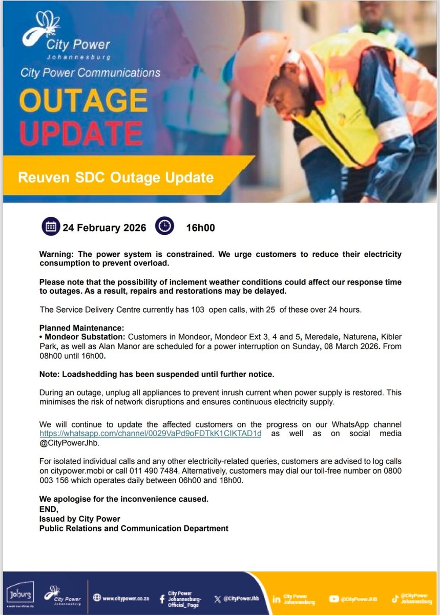 @CityPowerJhb tweet media