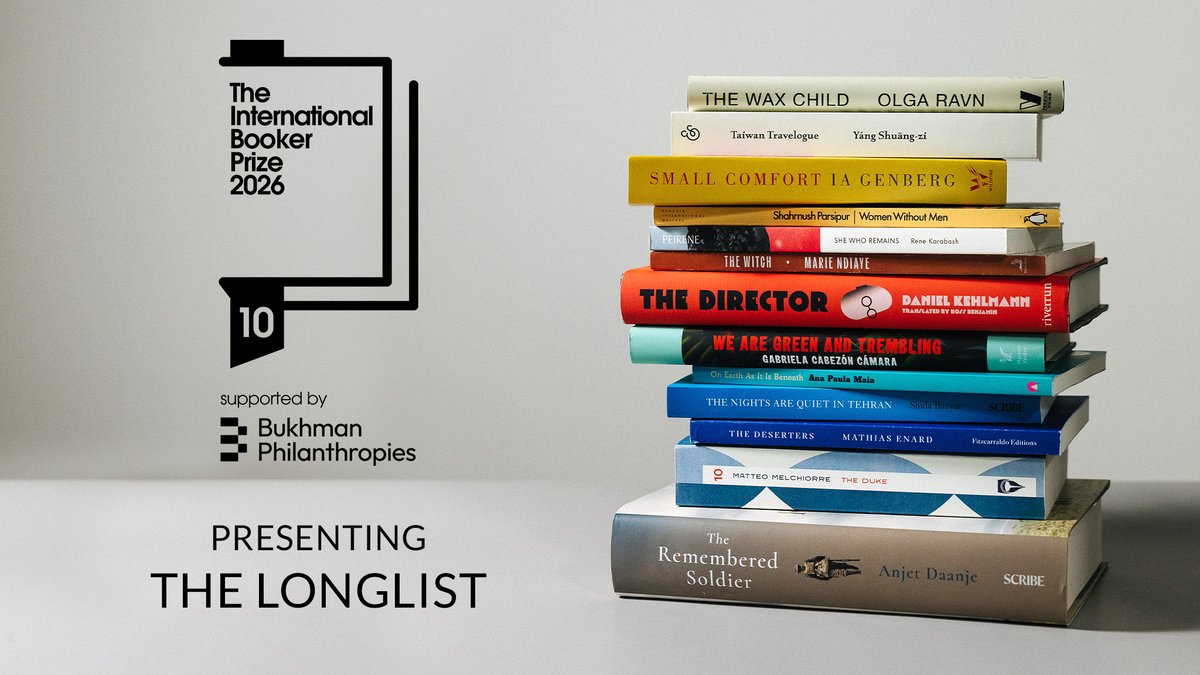 Waterstones's tweet photo. Marking its 10th anniversary, the International Booker Prize longlist ranges from suspicion and persecution in 17th century Denmark to a thrilling reimaging of one of the most extraordinary characters in South America’s colonial past. Discover them all: https://t.co/cM0qI7iquQ https://t.co/44wTv5AqIG