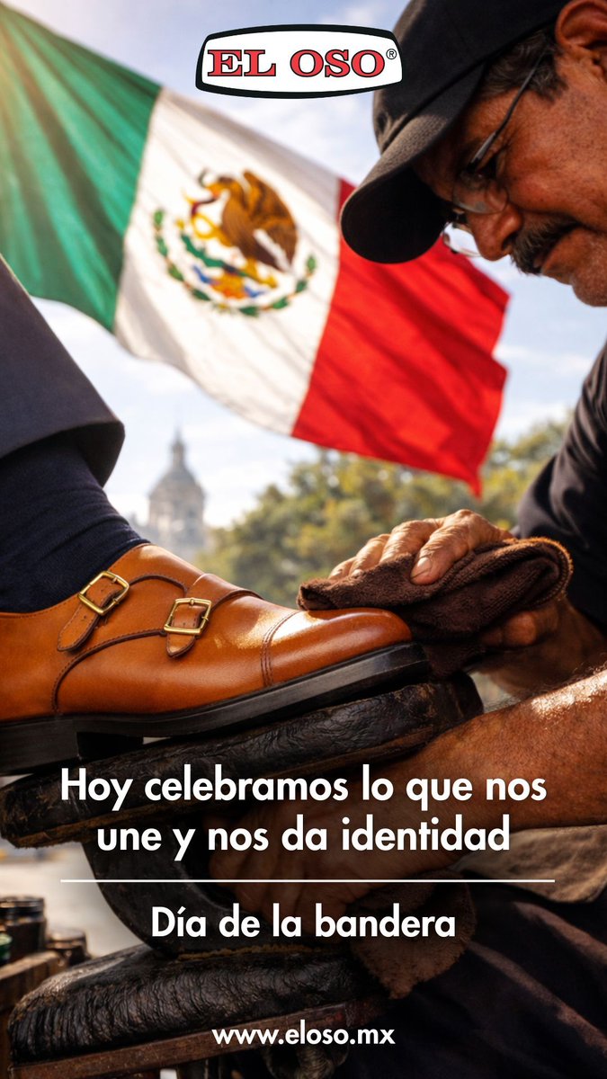 Hoy celebramos lo que nos une y nos da identidad. Así como nuestra bandera representa historia, orgullo y tradición… en El Oso llevamos más de 100 años cuidando los pasos de México.

#DíaDeLaBandera #OrgulloMexicano #ElOsoMX