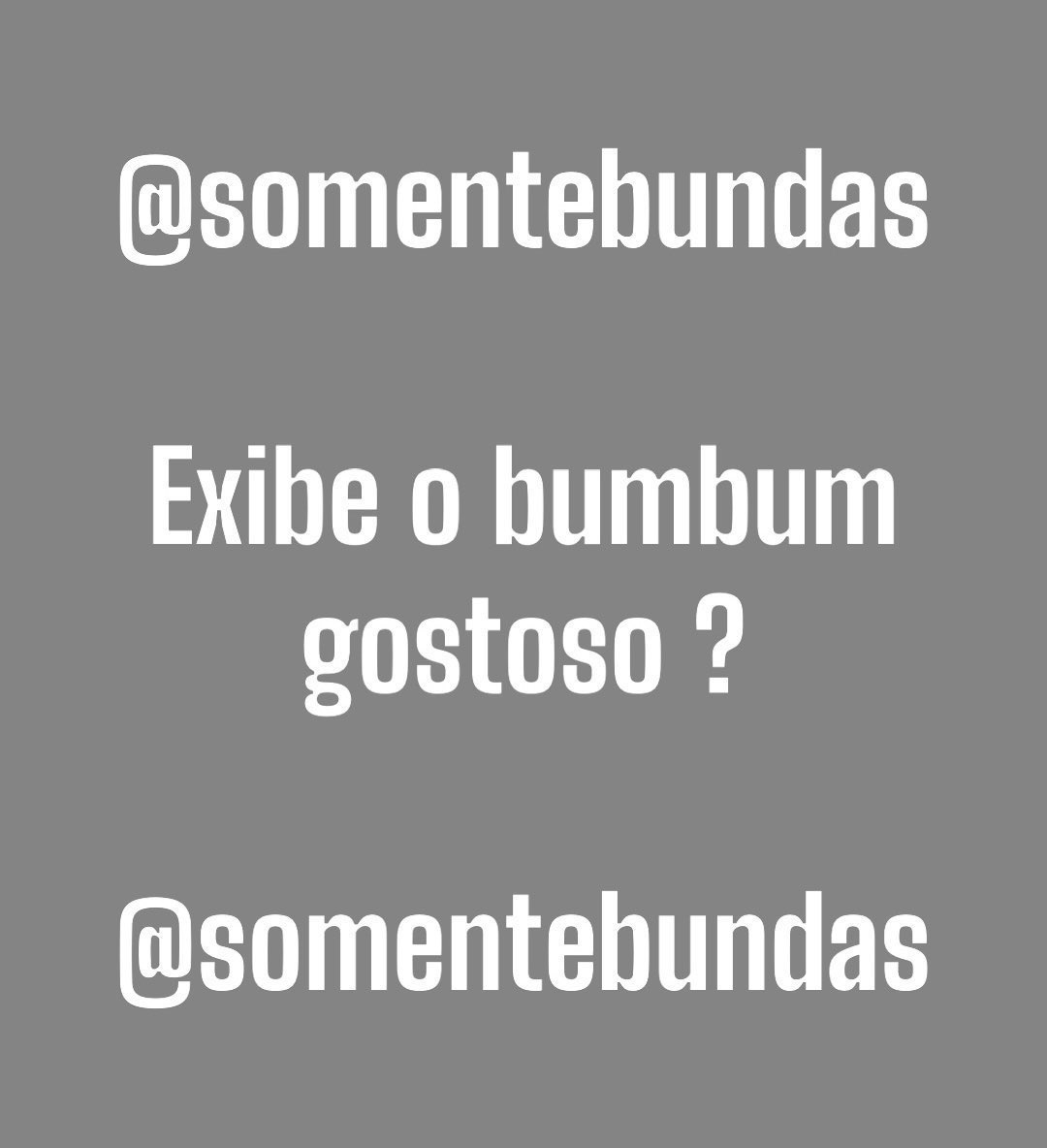 Somente Bundas tweet media