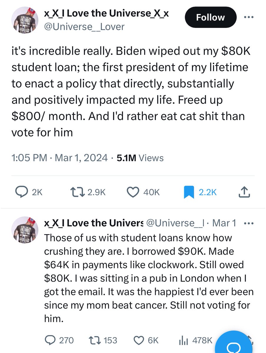 jwilcox79's tweet photo. This was that tweet.

The dynamics of left-wing (and beyond) politics in the Biden era in a nutshell: Got so much of what they'd been wanting for a generation, and decided it to burn it all down anyway out of spite. https://t.co/U60cHHHQ17