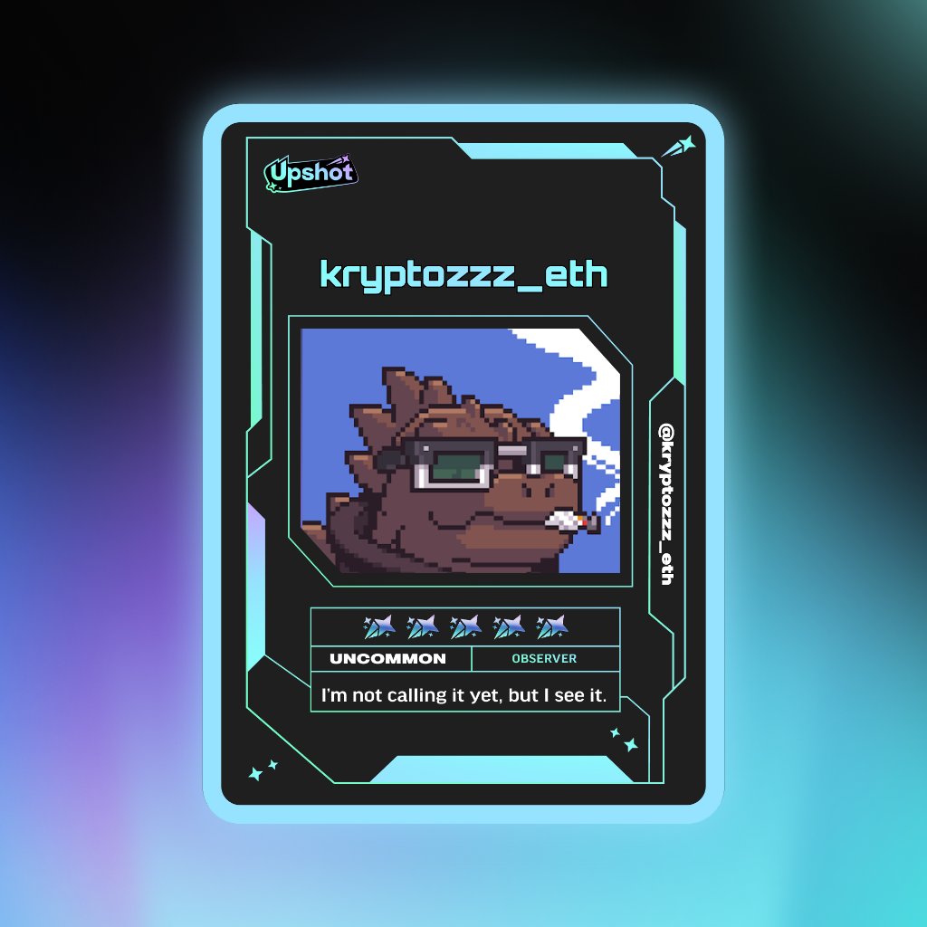 kryptozzz_eth's tweet photo. Just ripped my Predictor Card!

Ready to claim instant cash prizes, free packs and more.

Welcome to Prediction Play on @upshot_cards

Your turn
https://t.co/QSqAFYJQYc https://t.co/wtEXwQHIAB