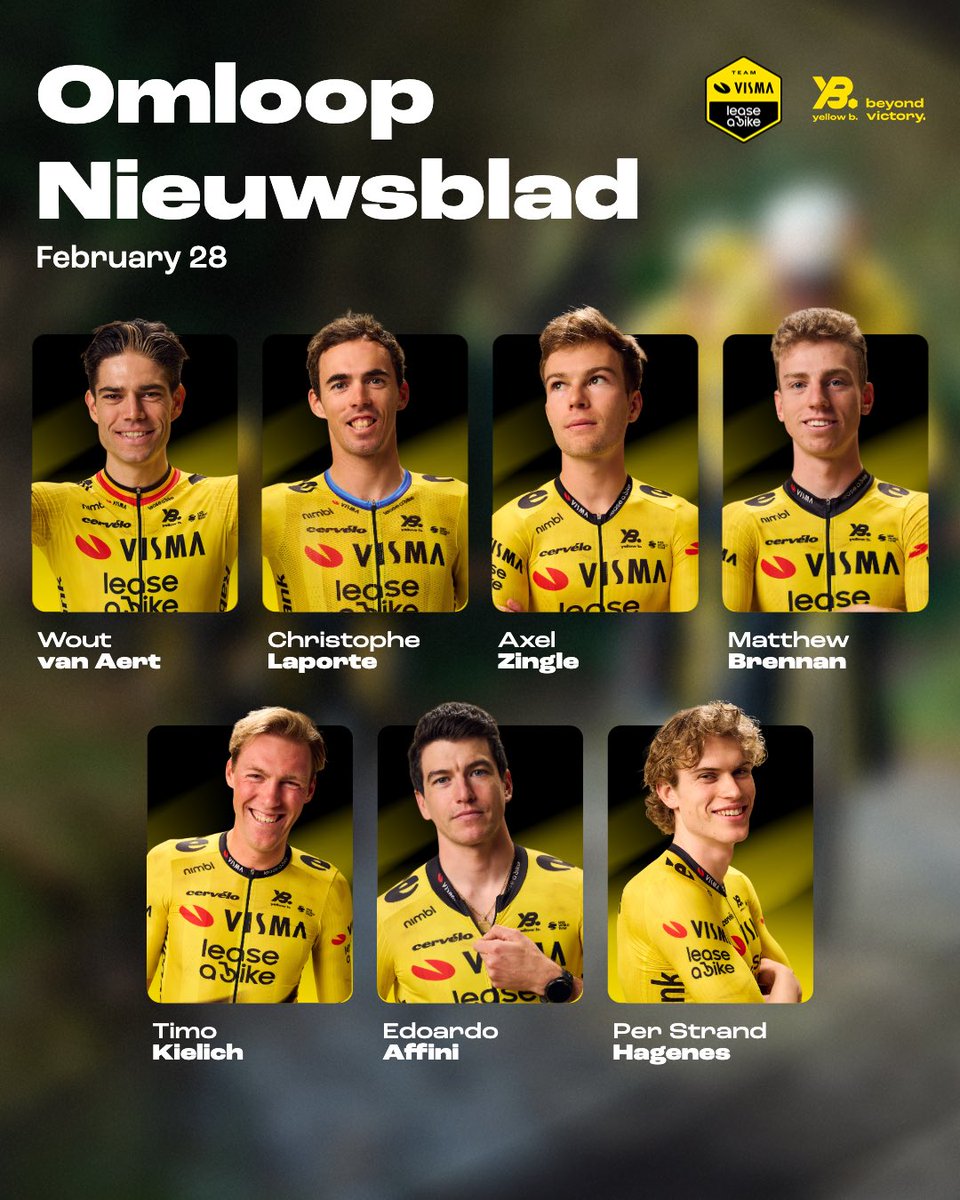 vismaleaseabike's tweet image. The wait is almost over! 4 nights sleep until opening weekend ⌛🤩

This is our team for Omloop het Nieuwsblad, Kuurne-Brussel-Kuurne and Le Samyn. 🐝

#OHN26 #KBK26 #gpsamyn