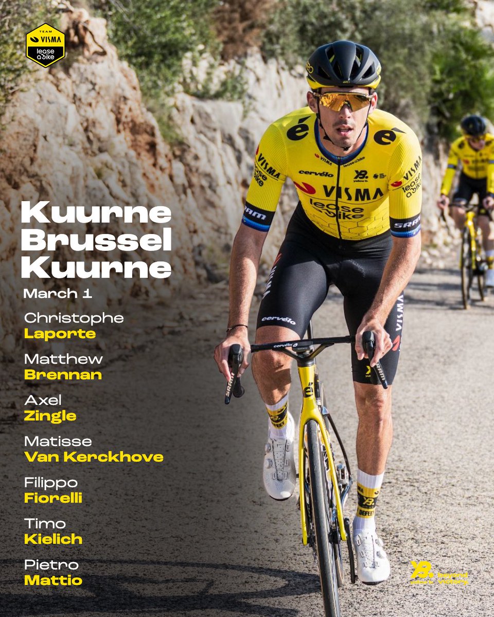 vismaleaseabike's tweet image. The wait is almost over! 4 nights sleep until opening weekend ⌛🤩

This is our team for Omloop het Nieuwsblad, Kuurne-Brussel-Kuurne and Le Samyn. 🐝

#OHN26 #KBK26 #gpsamyn