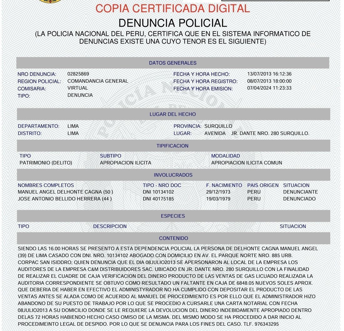 Fernand38952441's tweet photo. @ChacoteroPeru José Bellido, el asesor de Wolfgang tiene denuncias por robo https://t.co/amxA9tb6f2