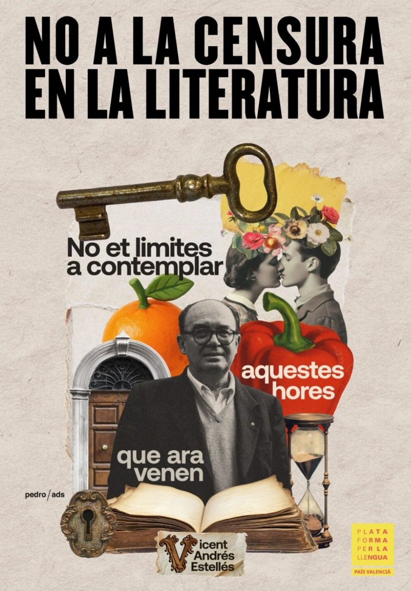 KarolusMikeller's tweet photo. Suma't al la campanya de @PlataformaPV per la @llenguacat contra la decisió del Govern valencià de llevar els autors catalans i Balears del currículum escolar al País Valencià.
La mateixa llengua, la mateixa literatura, la mateixa cultura.
Signa⬇️
https://t.co/6dRDinrwvy https://t.co/ODGZ67x5cN