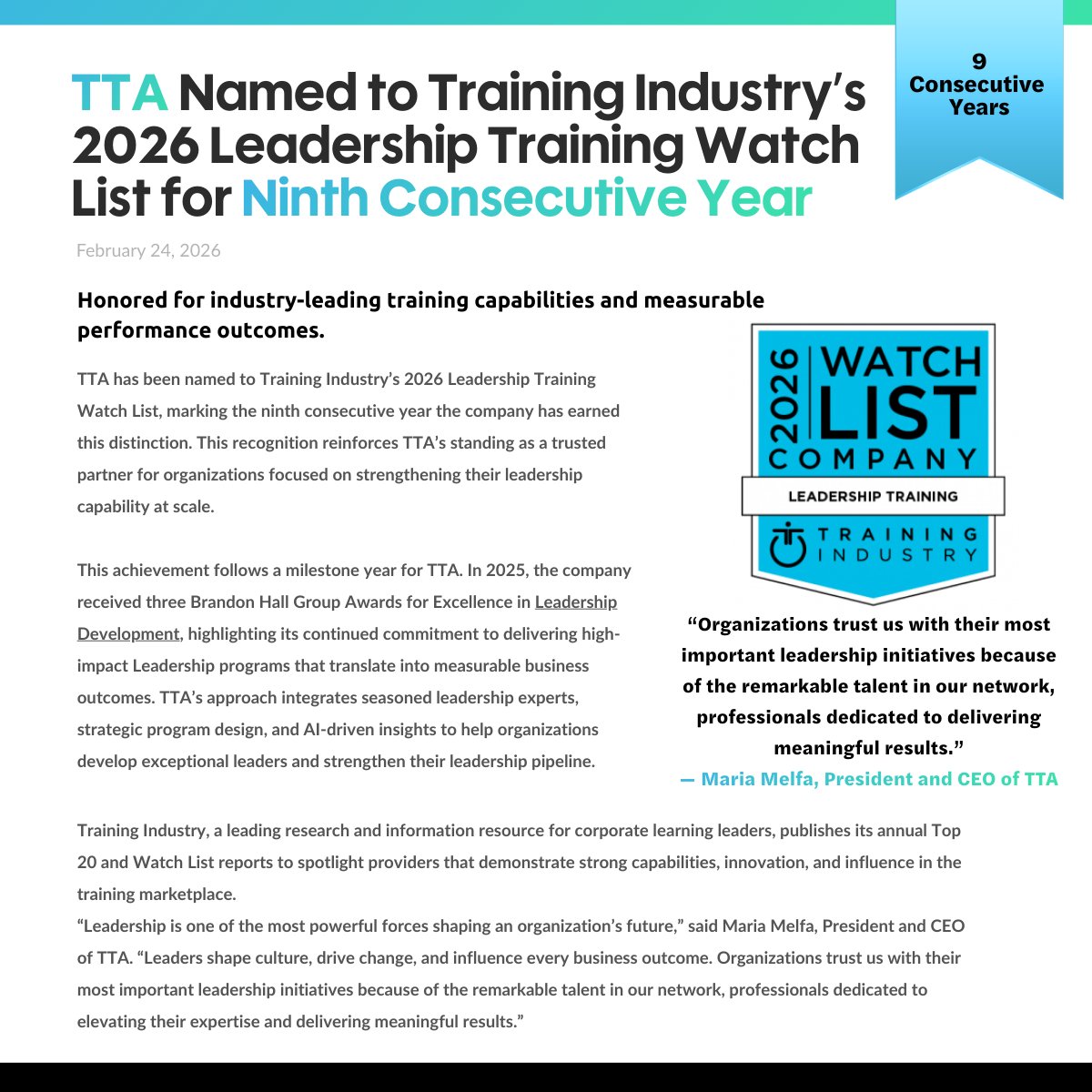 TTA (known as The Training Associates) tweet media
