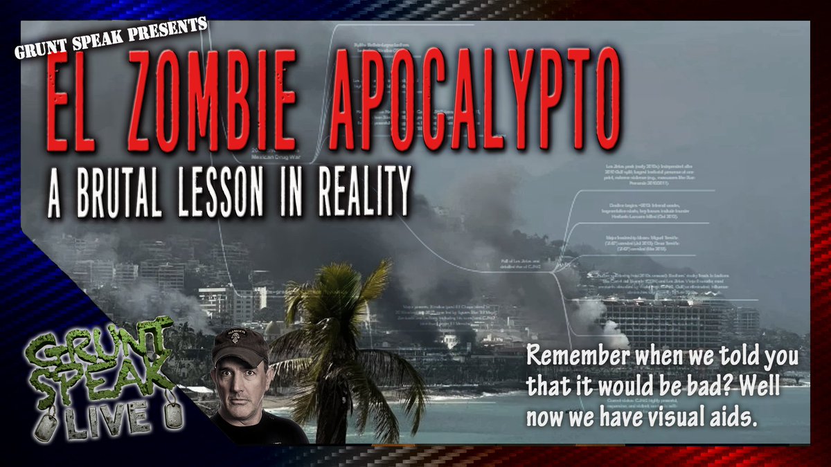 AngryBDG's tweet photo. El Zombie Apocalypto!

Remember when Uncle Popp told you that "End of the World" shit would be bad? Yeah well now we have visual aids. Let's take a little walk through 48 hours of Somebody's Gonna Die.

Tonight, 24 Feb 2026, 8PM EST.

#Mexico #Cartels #Redonkulas

https://t.co/xToyC0bBOV
https://t.co/3NlyllKjTn
https://t.co/l7f78NQIsp