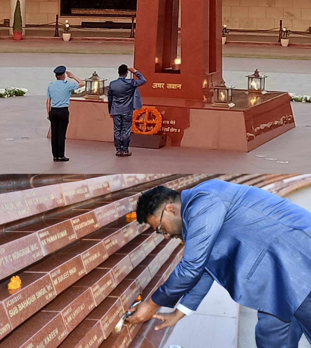salute2soldier's tweet image. Keeping the fact in mind that life may be lost but protection of the post is paramount, Hav Dil Bahadur Thapa #4/3 GR stood firm like a rock during #OpVijay and made supreme sacrifice. His brave son Mr Durga Bahadur KC paid homage to his gallant father in #NoK Ceremony.