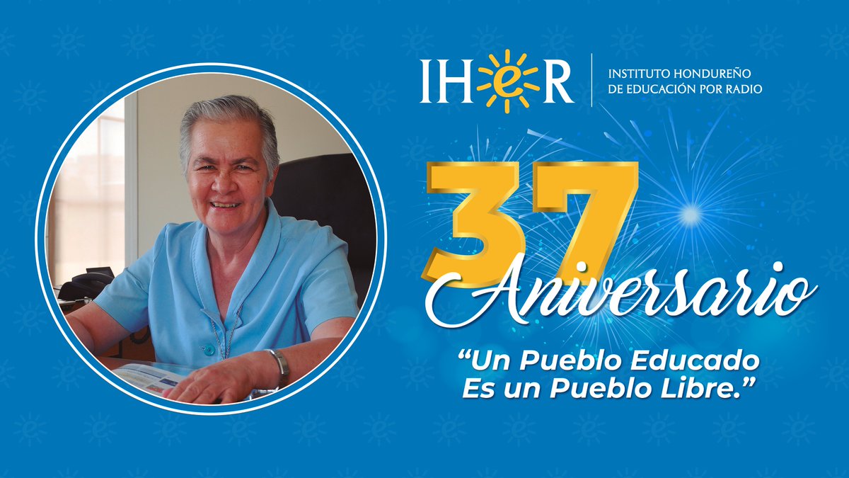 IHER_Central's tweet photo. 37 años de Luz y Esperanza: El Legado Imborrable de Sor Marta Eugenia Soto Leitón! 💛💛💙

#AniversarioIHER #37Años #EducaciónADistancia https://t.co/fowDkB5itx