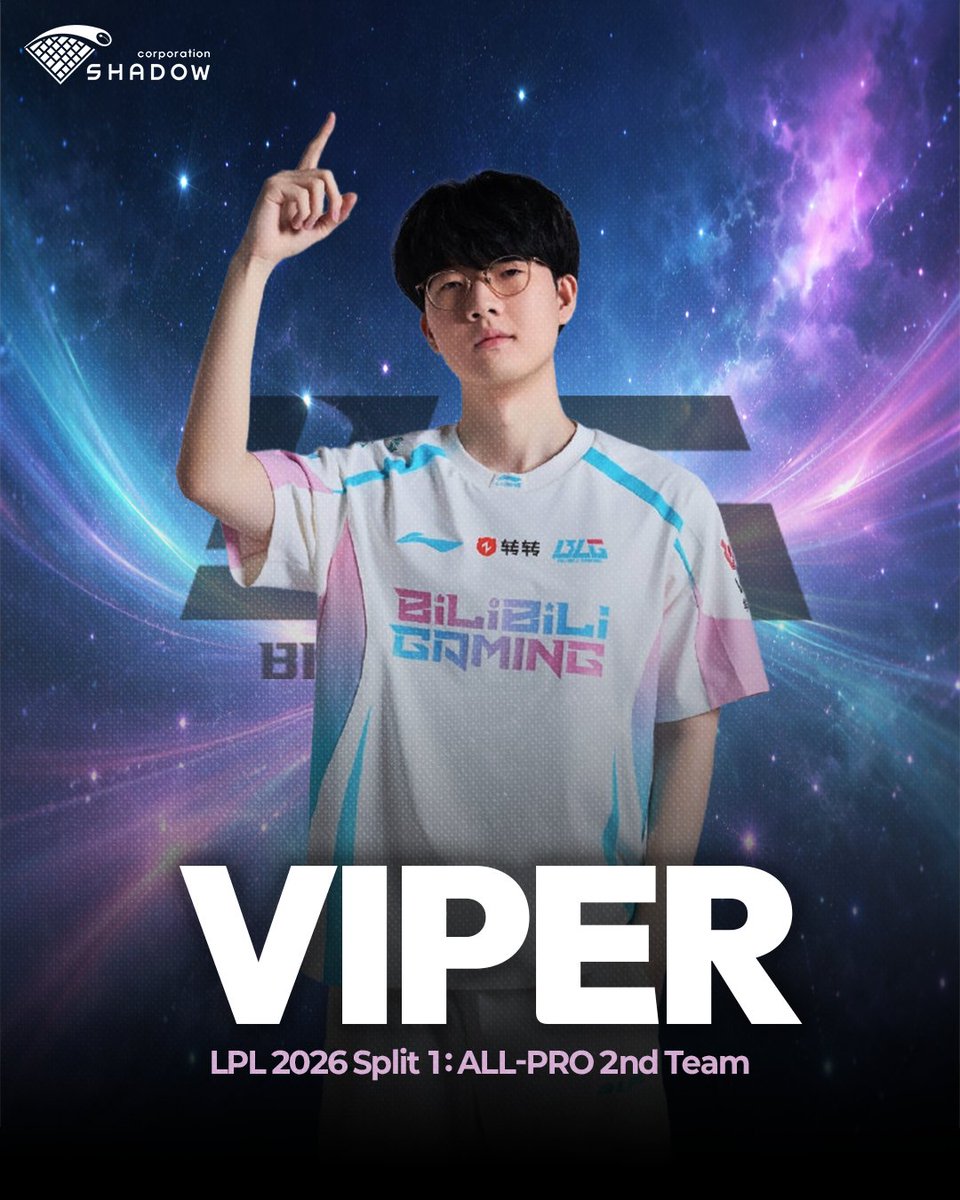 ShadowCorpAgent's tweet photo. LPL Split 1 All-Pro 2nd Team: @HLEViper 

We are very proud of his great performance.
Please give him a lot of support🙏

#Shadowcorp #Viper #Esports #Agency https://t.co/WKHRMF3pOT