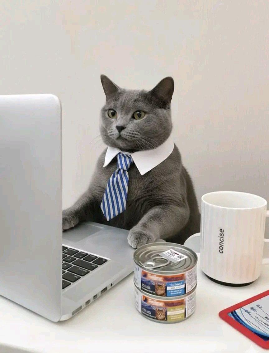 Listo para empezar el día 🐱🐾☀️