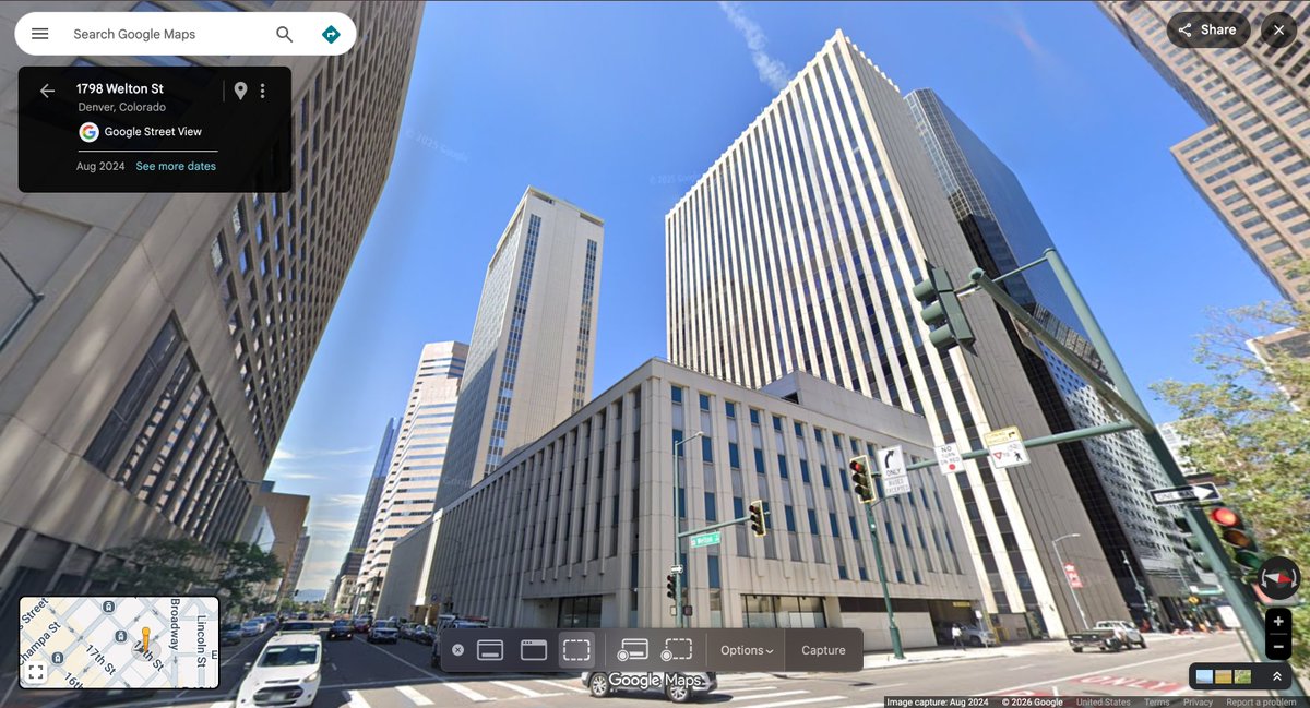 BuildUpDenver's tweet photo. PROPOSED
17th, 18th, California &amp; Welton Sts, #Denver 80202
2 existing office towers on 1 downtown block would be converted to residential use, with a yet-unknown yield on bedrooms and 712 homes total. Ground-floor retail and existing parking structure would be retained. https://t.co/XaNsa8amRU