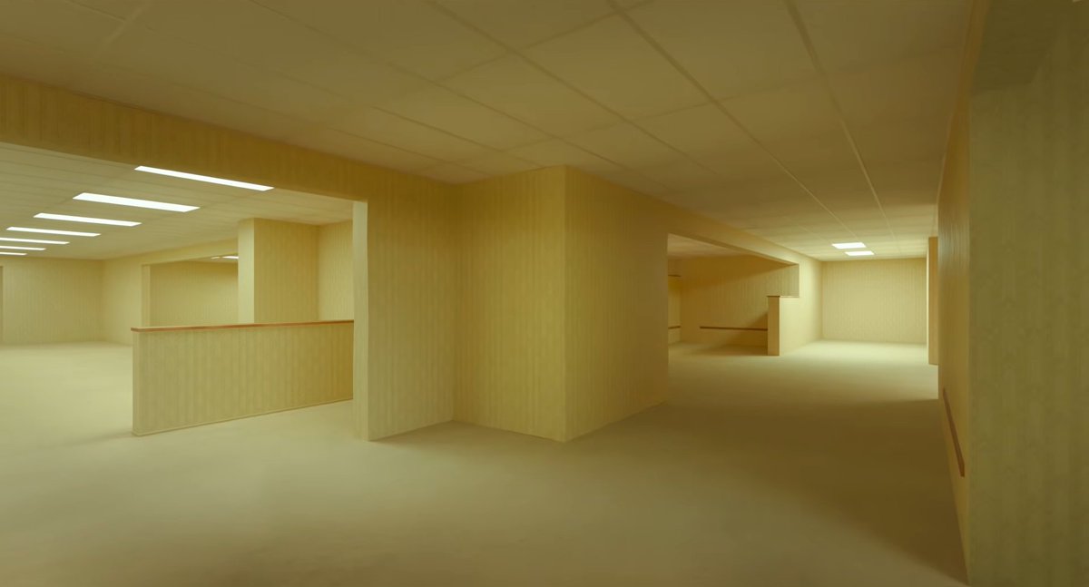 The teaser trailer for Backrooms was made in Blender, except for the final shot, which is a physical set.