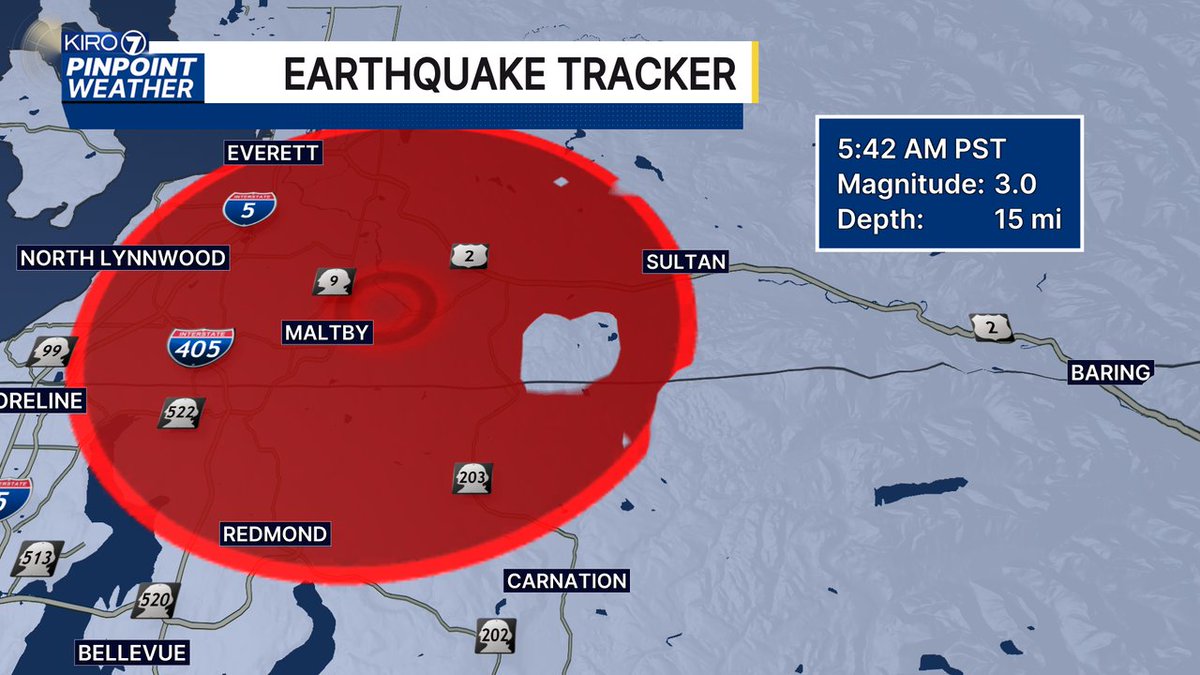 3.0 near Snohomish this morning just before 5:45. Did you feel it? #NickKnows #wawx