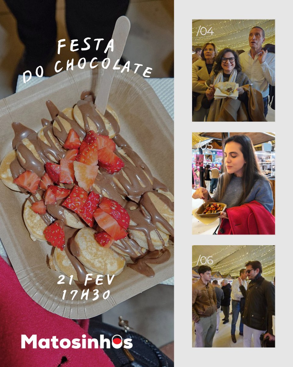 🍫 Missão Chocolate: CONCLUÍDA ✅

Fomos, vimos, comemos (muito). A Festa do Chocolate não desiludiu e fizemos o nosso dever cívico de provar tudo o que havia para provar.

Obrigado a todos os que apareceram! Foi bom conviver, rir e partilhar uns momentos doces (literalmente). 🎉