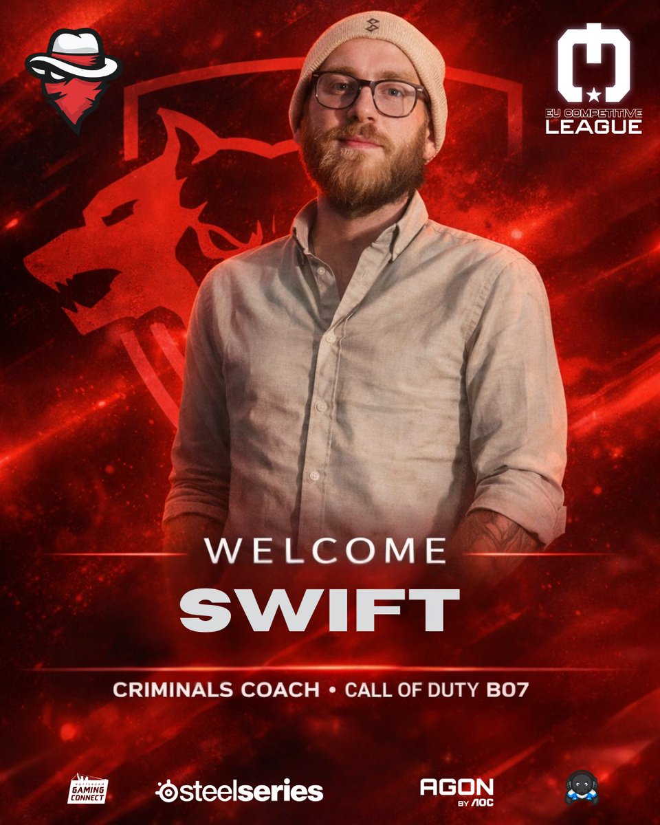 CriminalsORG's tweet photo. WELCOME TO THE TEAM

We are proud to officially present our Criminals Red Call of Duty BO7 roster. After careful preparation and strong commitment from everyone involved, we are ready to take the next step as a team.

Please welcome: Swift

This is more than just a new roster announcement. It is the start of a new chapter. We are building something serious, something competitive, and something that reflects the ambition of Criminals Red.
Follow our journey in the ECL League and support the team as we begin this next phase.
The work starts now.

#esports #gaming #callofduty #criminalstakingover #tourney #criminalsfamily #cod
