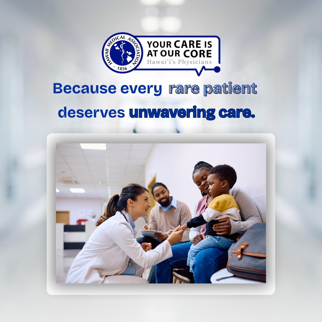 1 in 10 people live with a rare disease. On #RareDiseaseDay, we uplift patients and honor the physicians guiding them every step with knowledge, care, and compassion.

Learn more: shorter.me/HMAYOURCARE

#YourCareIsAtOurCore #HawaiiMedicalAssociation #HMA #PatientsFirst