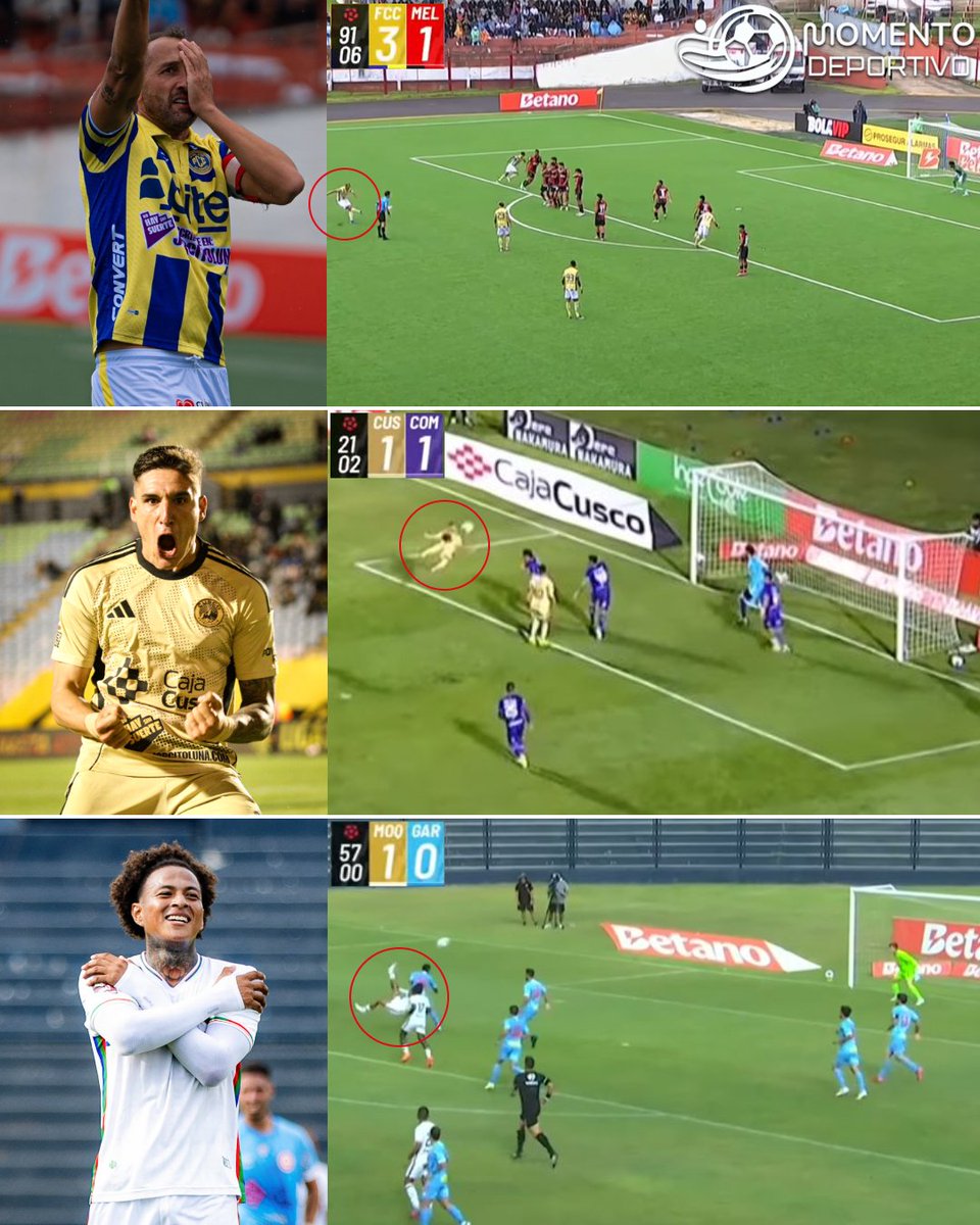 ¿CUÁL FUE EL MEJOR GOL DE LA FECHA? 🔥

🏴‍☠️ Hernán Barcos selló su primer hat-trick en Liga 1 con un tiro libre magistral.

🇦🇷 Facundo Callejo anotó de tijera y abrió el camino a la remontada de Cusco FC.

🇵🇪 Kevin Ruiz y un golazo de chalaca para el primer triunfo de CD Moquegua.