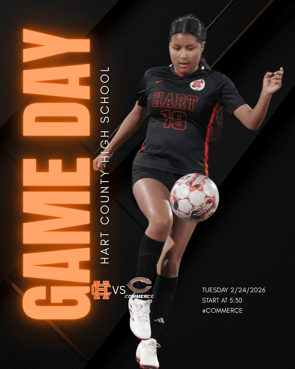 HartCoSports's tweet photo. UNDEFEATED! YEP!  Headed to Commerce to continue the streak! YEP! 

ITS GAMEDAY for HCHS Girls Soccer as they travel to Commerce to take on the Tigers TONIGHT at 7:30pm!  LETS GO DOGS!! 

#OneHartBeat #GoDogs https://t.co/qnMWJ8lKnm