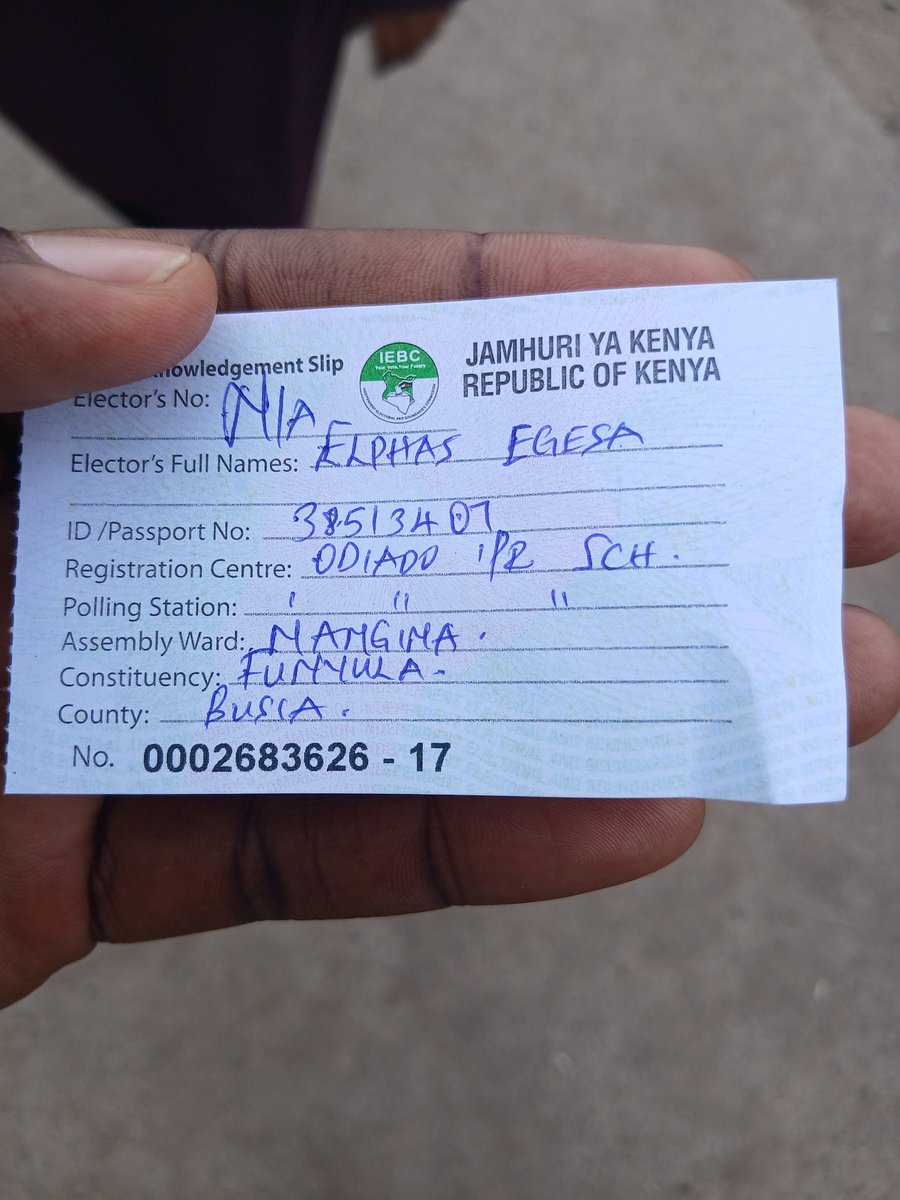 Finally I'll be voting on 2027 elections . KANU orphans are going home