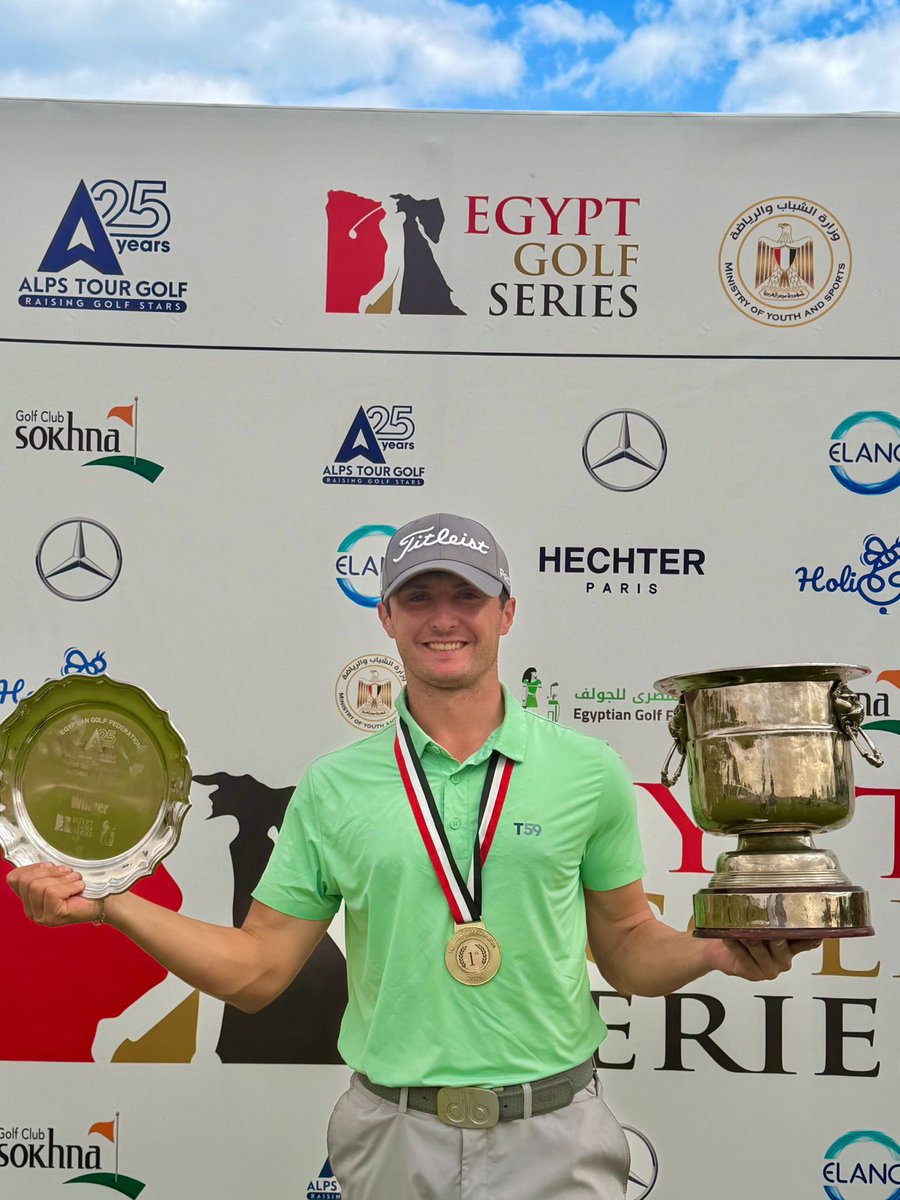 Castelgolf's tweet photo. Congratulazioni Andrea Romano 🔝💪 per il tuo terzo titolo conquistato sul Alps Tour al Red Sea Little Venice Open 🏆 in Egitto con un -17 🇪🇬 orgogliosi del nostro ragazzo 🥇⛳️🏌🏻‍♂️ https://t.co/NYLAn1h1pk