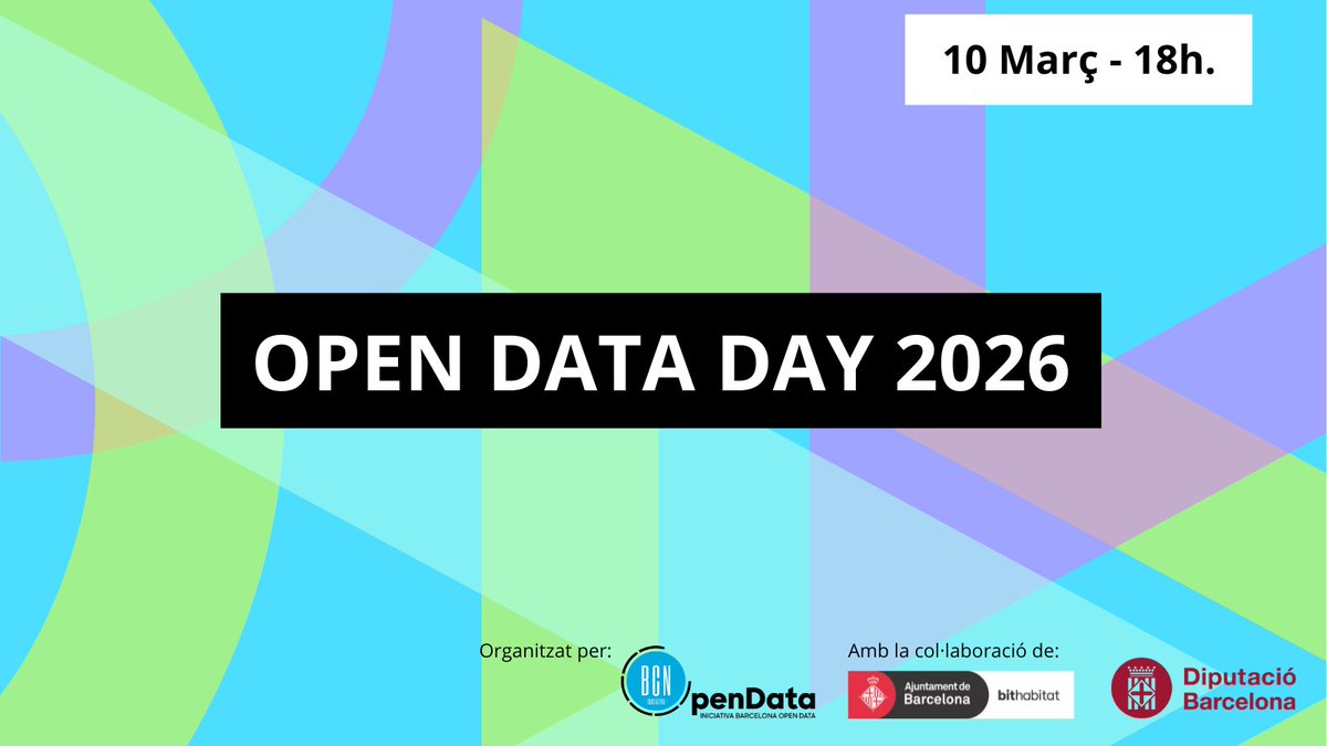 iopendatabcn's tweet photo. 🎯Dades obertes = informació pública clara i contrastable.
📅El 10/3 veuràs projectes que transformen dades en coneixement útil per a decisions informades.
🛟Reserva la teva plaça 👉
https://t.co/5LgUD0adoH
#OpenDataDay2026 #DadesObertes #ODD26 https://t.co/hPPSmdvU8A