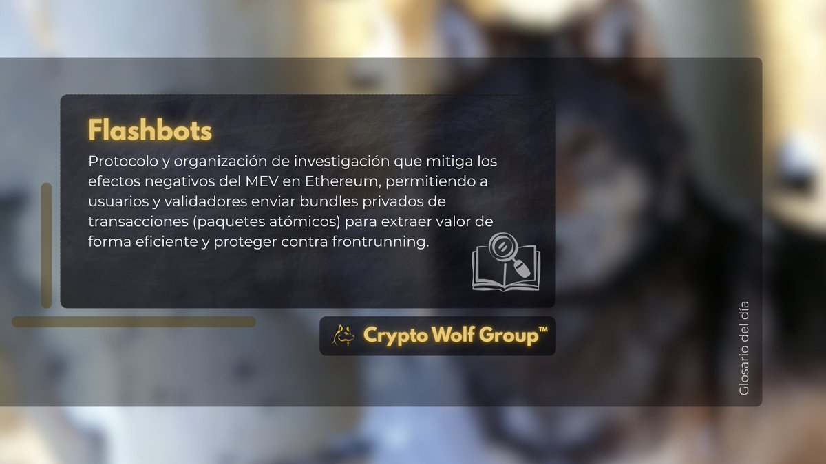 📙 Hoy: Flashbots