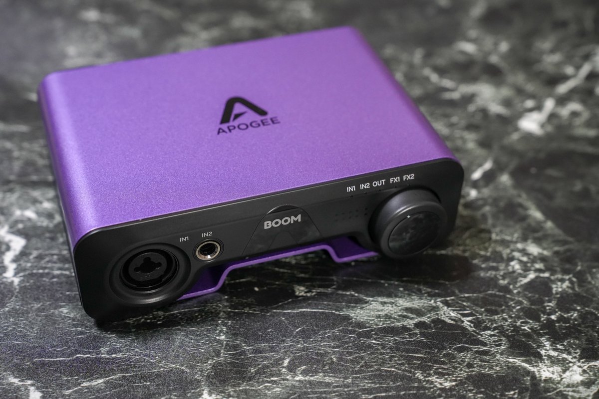 MNG Apogee BOOM ついにオーディオインターフェイスも紫になりました(^-^)v
